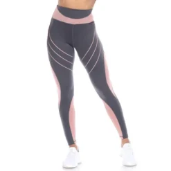 Women's High-Waist Reflective Piping Fitness Leggings - White Mark -Modish Ink Sales GUEST 00ec32af 65e9 41fb 93c1 e0eea036d2d6