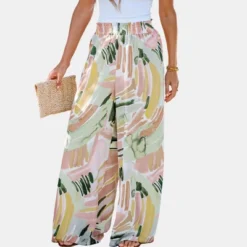 Women's Abstract Print Paperbag Pants -Cupshe -Modish Ink Sales GUEST 02977b3b a413 481a b7ae f68c42fb70dd