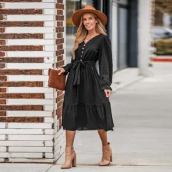 Women's Clip Dot Belted A-Line Midi Dress - Cupshe -Modish Ink Sales GUEST 064921c3 6aed 4202 bc9c 35e07970bfa6