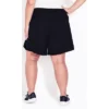 Women's Plus Size Active Short - Black | AVENUE LEISURE -Modish Ink Sales GUEST 0a637be4 19e4 4258 b81f 9230324d8386