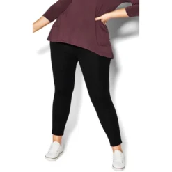 Women's Plus Size Pull On Ponte Pant Black - Petite | AVENUE -Modish Ink Sales GUEST 0baa55bb 32e8 4bab 9989 c19bd309d664