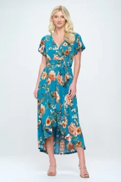 WEST K Women's Georgia Faux Wrap Dress With High-Low Hem And Tie Waist -Modish Ink Sales GUEST 0e426342 326d 4989 8df2 545e38b13c1d