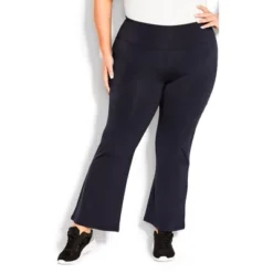 Women's Plus Size Pima Bootleg Legging Navy - Average | AVENUE LEISURE -Modish Ink Sales GUEST 14f80bda 9e2d 40d4 b22c 2966baca1e3f