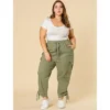 Agnes Orinda Women's Plus Size Drawstring Elastic Waist Cargo Pants With Pockets 1 Agnes Orinda Women's Plus Size Drawstring Elastic Waist Cargo Pants With Pockets -Modish Ink Sales GUEST 17c8e8f3 3650 4190 94ba 1d4baf72ead5