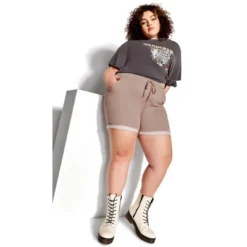 Women's Plus Size Mavis Short - Pink | SOCIETIE+ -Modish Ink Sales GUEST 197fab63 dafc 44a7 9780 7db7cedcc964