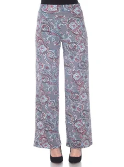 Women's Paisley Printed Palazzo Pants - White Mark 17 Women's Paisley Printed Palazzo Pants - White Mark -Modish Ink Sales GUEST 1a460ba8 6f5d 432a b030 a55798233415