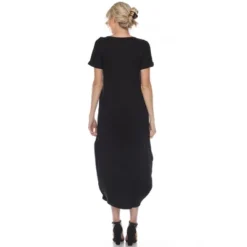 Women's Short Sleeve V-Neck Maxi Dress - White Mark -Modish Ink Sales GUEST 1aee00d9 efb3 4308 967e 929b9778535d