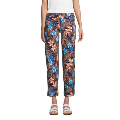 Lands' End Women's Starfish Mid Rise Elastic Waist Pull On Crop Pants 11 Lands' End Women's Starfish Mid Rise Elastic Waist Pull On Crop Pants - Image 9