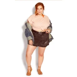 Women's Plus Size Summer Spirit Short - Black Wash | STARLING REINE -Modish Ink Sales GUEST 1d4a5708 e711 4944 acad 1717ccad023b
