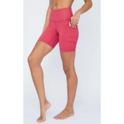Yogalicious Womens Lux Polygiene Tribeca High Waist 7" Short With Side Pockets -Modish Ink Sales GUEST 1d588d84 e7c7 453b ba68 e49d974c60f5