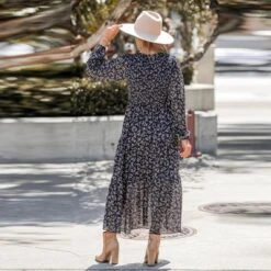 Women's Ditsy Floral Round Neck Maxi Dress - Cupshe -Modish Ink Sales GUEST 1d5deff8 ef38 4d4c 98d0 60eba60573f8