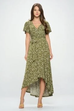 WEST K Women's Georgia Faux Wrap Dress With High-Low Hem And Tie Waist -Modish Ink Sales GUEST 1dad49e7 3db7 4559 9814 5713f7cea9e9