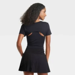 Women's Cropped Cut Out Baby T-Shirt - JoyLab™