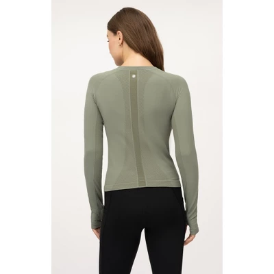 Yogalicious Womens Seamless Zaia Long Sleeve Active Shirt 5 Yogalicious Womens Seamless Zaia Long Sleeve Active Shirt - Image 3