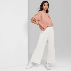 Women's Ascot + Hart Wide Leg Graphic Knit Pants - Off-White -Modish Ink Sales GUEST 1fd77fc6 0f52 4bce 9edd 2a7b9cf41cd7