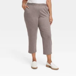 Women's High-Rise Regular Fit Tapered Ankle Knit Pants - A New Day™ -Modish Ink Sales GUEST 2116070a a4df 44b4 a29c dfe1c87a3e67