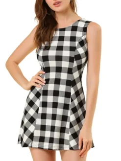 Allegra K Women's Summer Plaid Dresses Mini A-Line Sleeveless Fit And Flare Dress 20 Allegra K Women's Summer Plaid Dresses Mini A-Line Sleeveless Fit And Flare Dress -Modish Ink Sales GUEST 2af06201 c9b1 41fe af57 dcbc20da5b26
