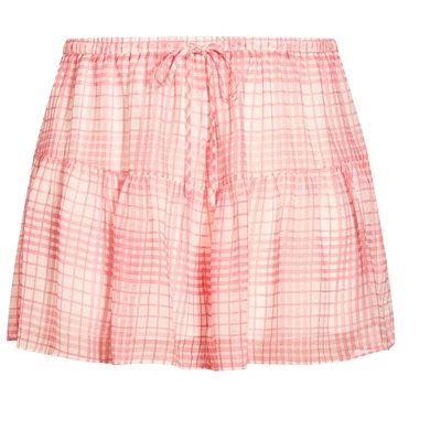 Women's Plus Size Sweet Check Short - Guava | CITY CHIC 4 Women's Plus Size Sweet Check Short - Guava | CITY CHIC - Image 2