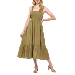 August Sky Women's Smocked Midi Dress -Modish Ink Sales GUEST 2f46876a 830a 41a6 807e e2bbfafc3673