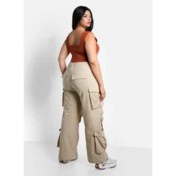 Rebdolls Women's Billie Nylon Cord Drawstring Cargo Pants -Modish Ink Sales GUEST 3282930c 089a 440c 8128 ea8940eb8c7c
