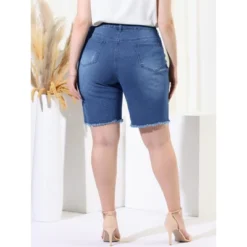 Agnes Orinda Women's Plus Size Denim Shorts Mid Rise Ripped Frayed Bermuda Jean Shorts 13 Agnes Orinda Women's Plus Size Denim Shorts Mid Rise Ripped Frayed Bermuda Jean Shorts -Modish Ink Sales GUEST 349a4590 927d 4ded 91d0 b7e1f2a5cbae