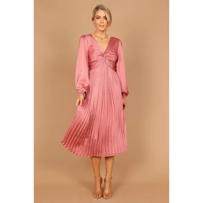 Petal And Pup Womens Noelle Twist Front Pleated Midi Dress 10 Petal And Pup Womens Noelle Twist Front Pleated Midi Dress - Image 8