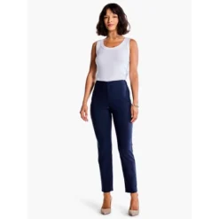 NIC + ZOE 26" Polished Wonderstretch Straight Ankle Pant -Modish Ink Sales GUEST 3aea186f 4e7a 480e b014 ef5dda123e9a