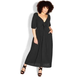 Women's Plus Size Villa Capri Maxi Dress - Black | CITY CHIC -Modish Ink Sales GUEST 3ba06a21 dbfa 45b3 a2fb 47e3fa469aba