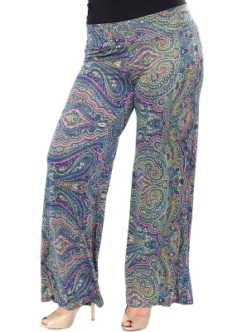 Women's Plus Size Paisley Printed Palazzo Pants - White Mark 16 Women's Plus Size Paisley Printed Palazzo Pants - White Mark -Modish Ink Sales GUEST 3fa529e4 73e2 4380 bdfc bc3fc3db708d