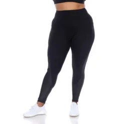 Plus Size High-Waist Mesh Fitness Leggings - White Mark -Modish Ink Sales GUEST 41bc1a80 d4aa 467b 816d fbd8fef36bb4