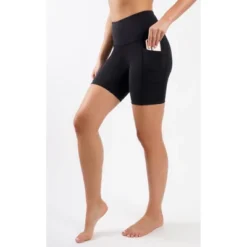 Yogalicious Womens Lux Polygiene Tribeca High Waist 7" Short With Side Pockets -Modish Ink Sales GUEST 424fb42f 9d48 4a40 b496 5af938aeca8d