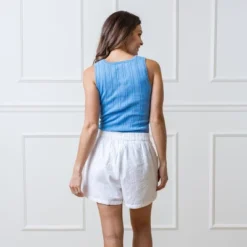 Hope & Henry Womens' Organic Cotton Eyelet Skort -Modish Ink Sales GUEST 4255c037 a6d8 44ab ab02 ce91068fdfd9