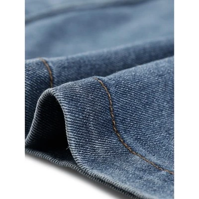 Agnes Orinda Women's Plus Size Jeans Button Front Adjustable Strap Denim Overall Dress 6 Agnes Orinda Women's Plus Size Jeans Button Front Adjustable Strap Denim Overall Dress - Image 4