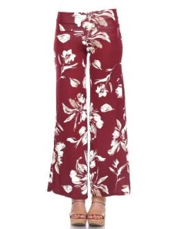 Women's Flower Printed Palazzo Pants - White Mark -Modish Ink Sales GUEST 4eb10bd4 0157 4138 8175 a74c72986a7d