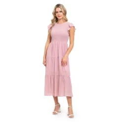 August Sky Women`s Smocked Tiered Dress -Modish Ink Sales GUEST 514cb2aa a3de 403c 9243 e568b32083cb