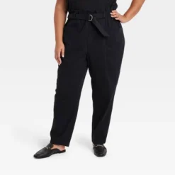 Women's High-Waisted Paperbag Taper Trousers - Ava & Viv™ -Modish Ink Sales GUEST 51d0efad ed8f 4cfe a92c c3767ed524af