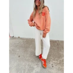 Women's Ascot + Hart Wide Leg Graphic Knit Pants - Off-White -Modish Ink Sales GUEST 52feaac2 cfac 473b b512 099a24623ef3