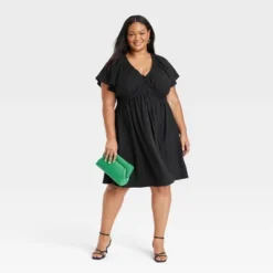 Women's Flutter Short Sleeve Sundress - Ava & Viv™ -Modish Ink Sales GUEST 536885b0 a574 4cc7 b1a9 701562a5e893