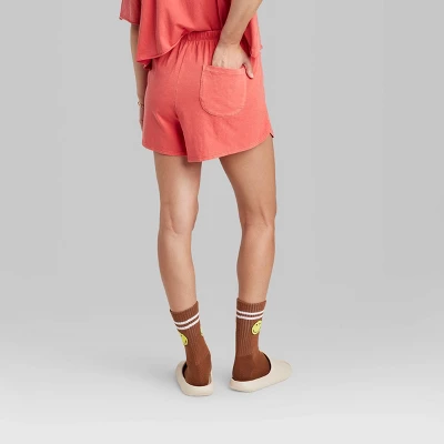 Women's Ascot + Hart Graphic Shorts - Red 4 Women's Ascot + Hart Graphic Shorts - Red - Image 2