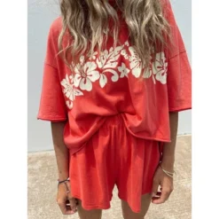 Women's Ascot + Hart Graphic Shorts - Red 11 Women's Ascot + Hart Graphic Shorts - Red -Modish Ink Sales GUEST 5515ac53 c93a 41fb b5f7 05b2b4374728