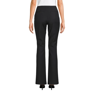 Lands' End Women's High Rise Bi Stretch Pintuck Boot Cut Pants 3 Lands' End Women's High Rise Bi Stretch Pintuck Boot Cut Pants