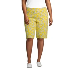 Lands' End Women's Plus Size Mid Rise Elastic Waist Pull On 12" Knockabout Chino Bermuda Shorts -Modish Ink Sales GUEST 58b15ba2 dce2 49c7 9d80 c12ba701a686