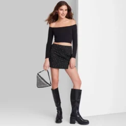 Women's High-Rise Bodycon Mini Skort - Wild Fable™ Black -Modish Ink Sales GUEST 5a349815 d596 407d ac21 0744db5a4619