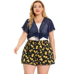 Agnes Orinda Women's Plus Size Shorts Floral Straight Slash Pocket Lace Trim Elastic Waist Pants 10 Agnes Orinda Women's Plus Size Shorts Floral Straight Slash Pocket Lace Trim Elastic Waist Pants -Modish Ink Sales GUEST 5cd6010d 5177 4a48 96fb 8db38a7b8752