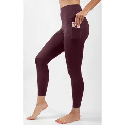 Yogalicious - Women's Carbon Lux High Waist Elastic Free Side Pocket 7/8 Ankle Legging 5 Yogalicious - Women's Carbon Lux High Waist Elastic Free Side Pocket 7/8 Ankle Legging - Image 3