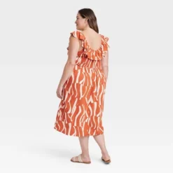 Women's Ruffle Maxi Empire Waist Dress - Ava & Viv™