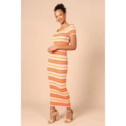 Petal And Pup Womens Bardotte Maxi Dress -Modish Ink Sales GUEST 5fc0047e fc3b 46f4 9d36 4a5fdd228e0f