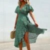 Women's Speckled Print Flared Sleeve V Neck Maxi Dress - Cupshe - Green 1 Women's Speckled Print Flared Sleeve V Neck Maxi Dress - Cupshe - Green -Modish Ink Sales GUEST 623fbeaf 83ee 44e6 b2f6 c22d88e3e976