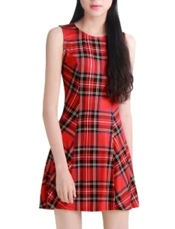 Allegra K Women's Summer Plaid Dresses Mini A-Line Sleeveless Fit And Flare Dress 18 Allegra K Women's Summer Plaid Dresses Mini A-Line Sleeveless Fit And Flare Dress -Modish Ink Sales GUEST 6409b696 0244 45a0 b2dd 97cd4c7421f7