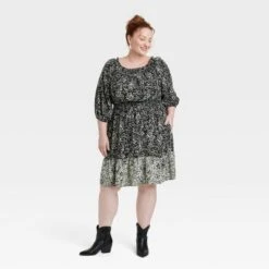 Women's Long Sleeve A-Line Dress - Knox Rose™ -Modish Ink Sales GUEST 6457ed27 eb9a 4281 8b6d 104d400f8de0